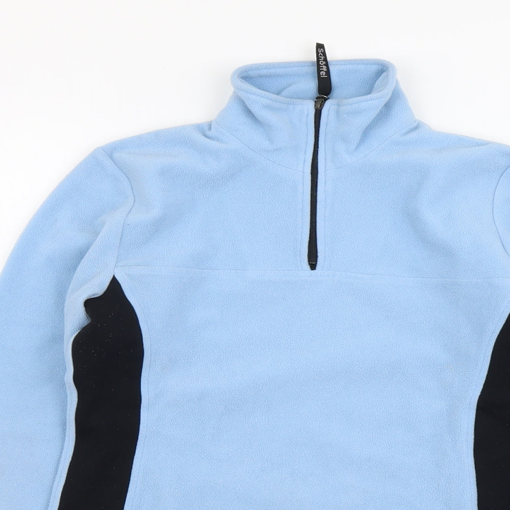 Schóffel Womens Blue Polyester Pullover Sweatshirt Size S Zip
