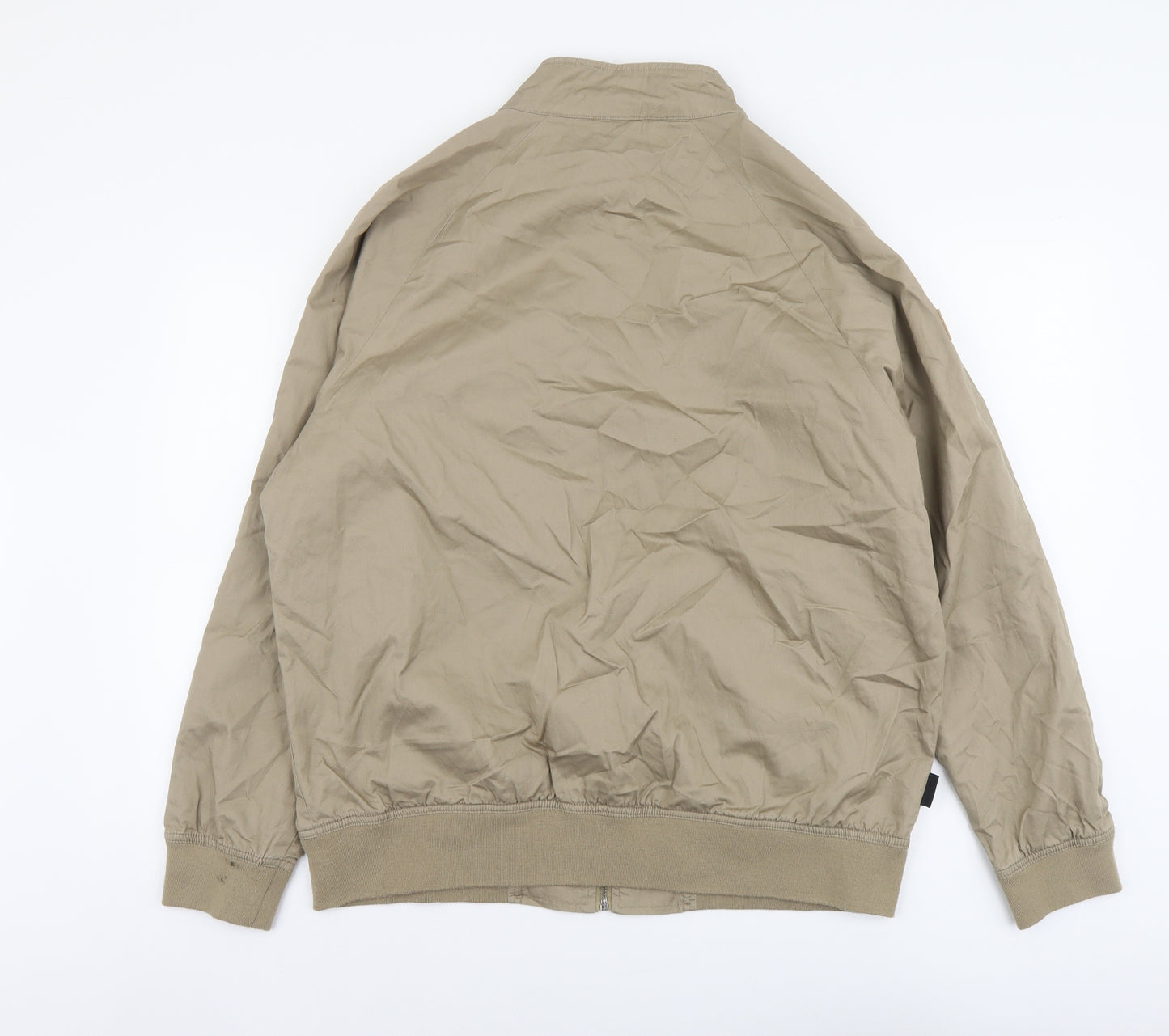 Guinness Mens Beige Bomber Jacket Jacket Size L Zip