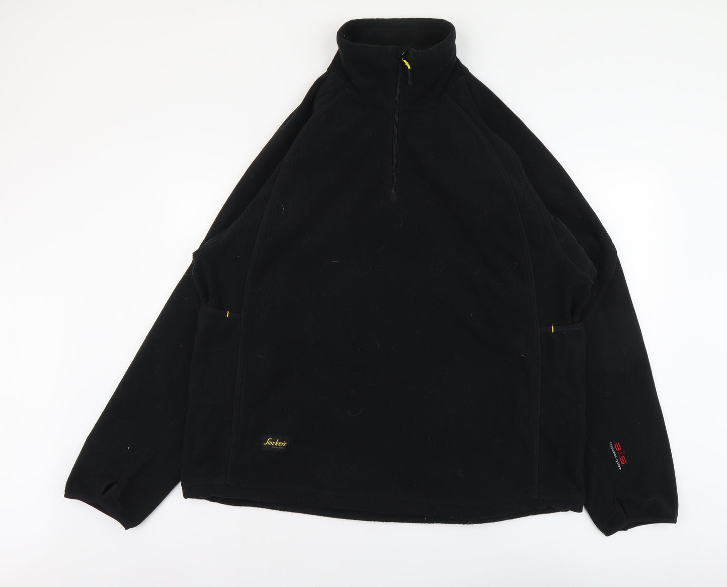 Snickers Mens Black Polyester Pullover Sweatshirt Size XL
