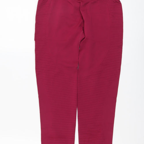Preworn Womens Purple Nylon Compression Leggings Size L L27 in Regular