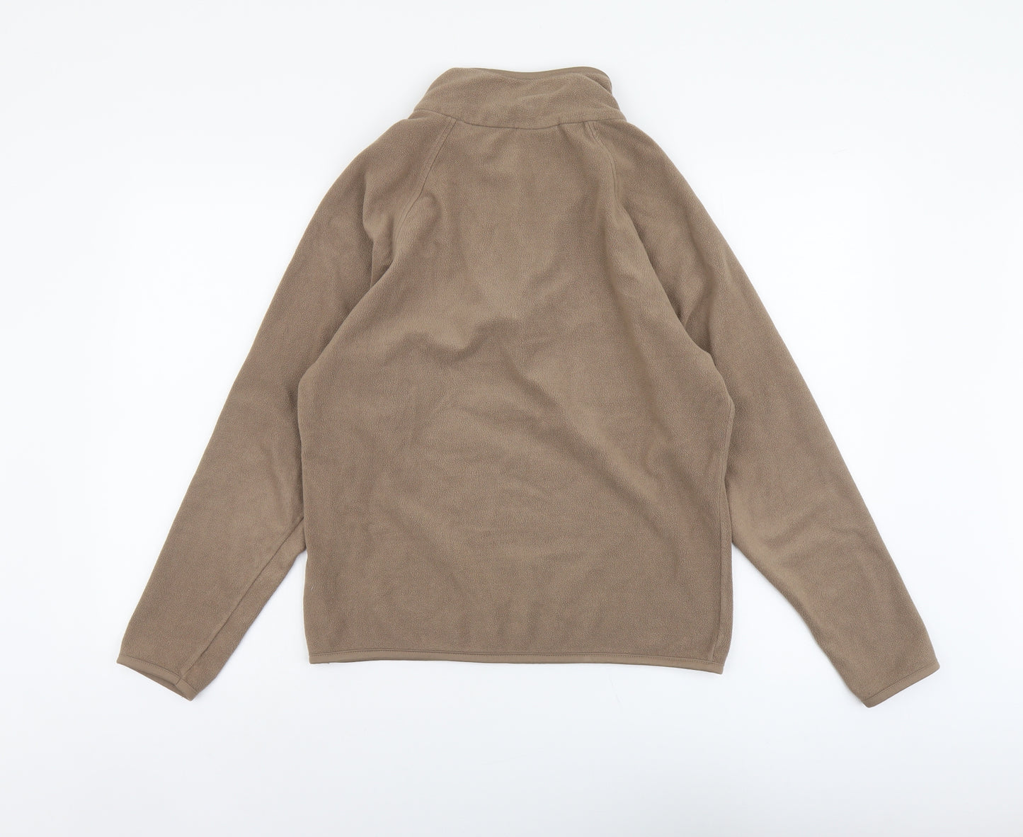 B&C Womens Brown Polyester Pullover Sweatshirt Size S Zip