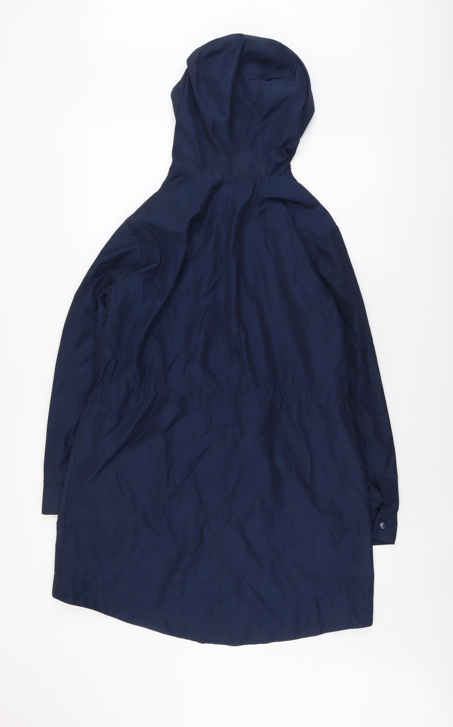 Marks and Spencer Womens Blue Rain Coat Coat Size 12 Zip