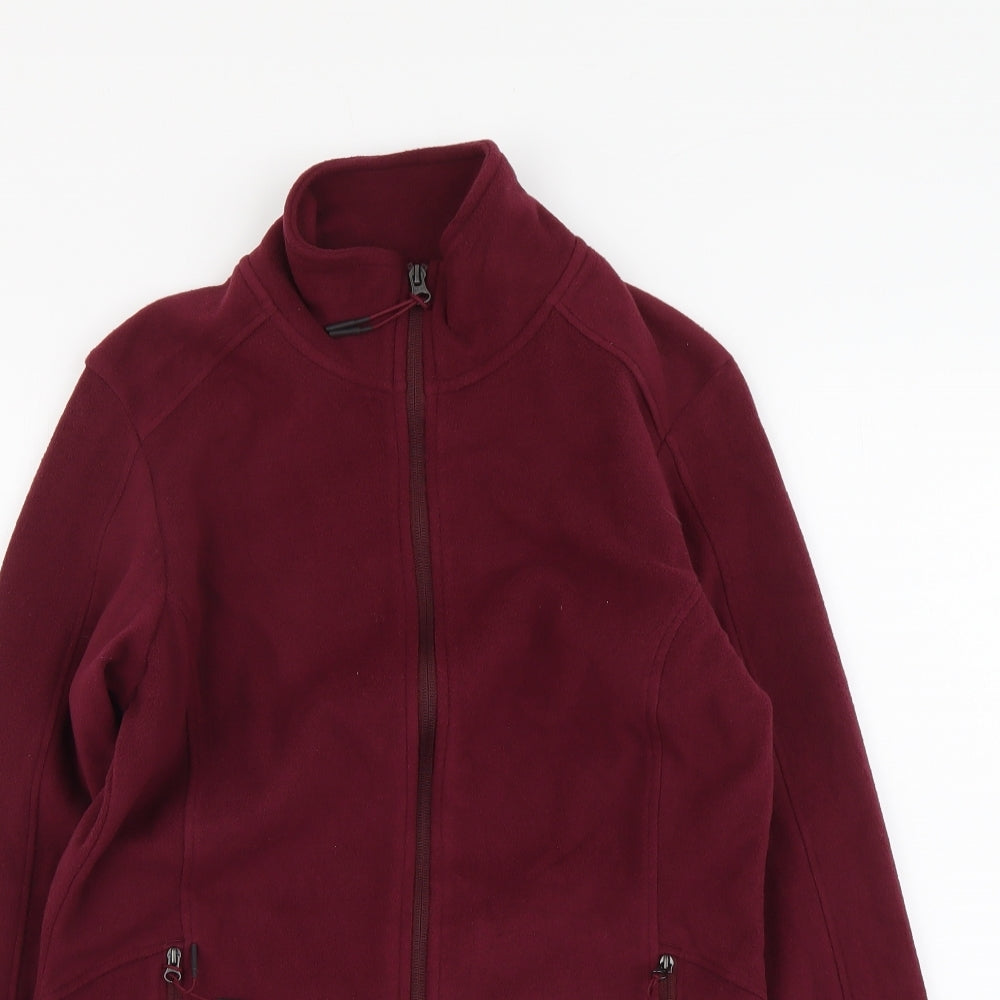 Marks and Spencer Womens Purple Jacket Size 10 Zip