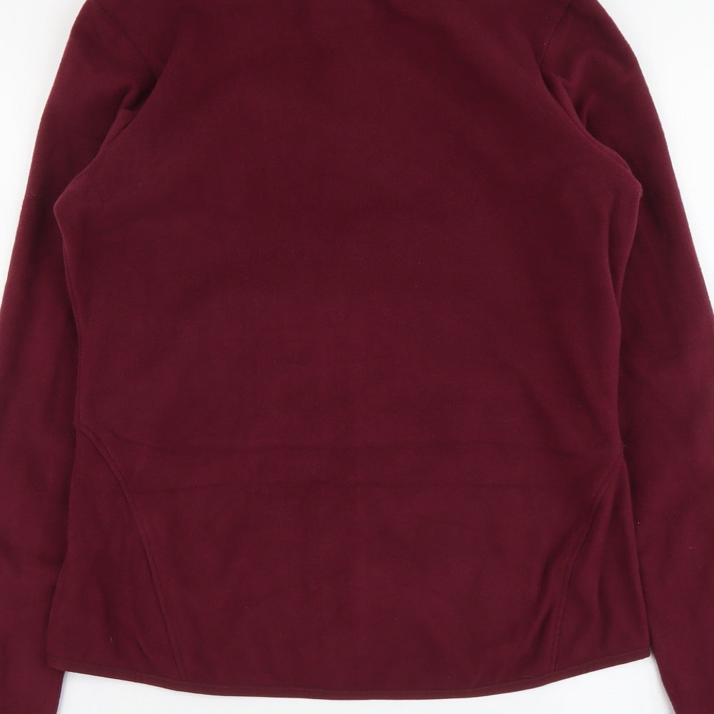 Marks and Spencer Womens Purple Jacket Size 10 Zip