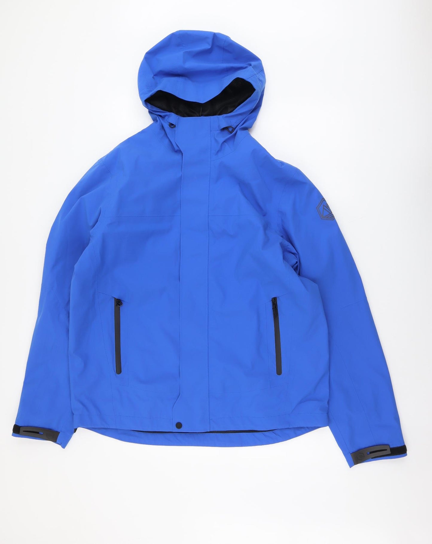 Marks and Spencer Mens Blue Windbreaker Jacket Size L Zip