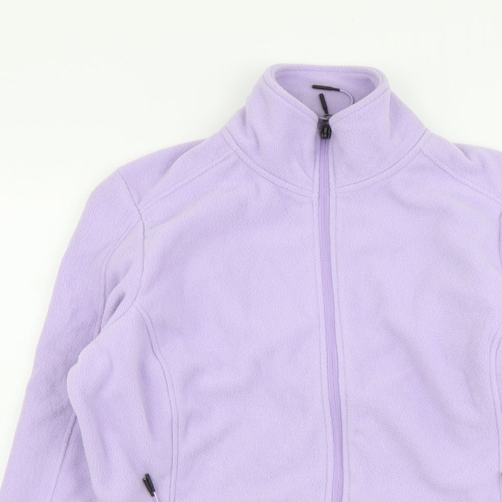 Marks and Spencer Womens Purple Jacket Size 14 Zip
