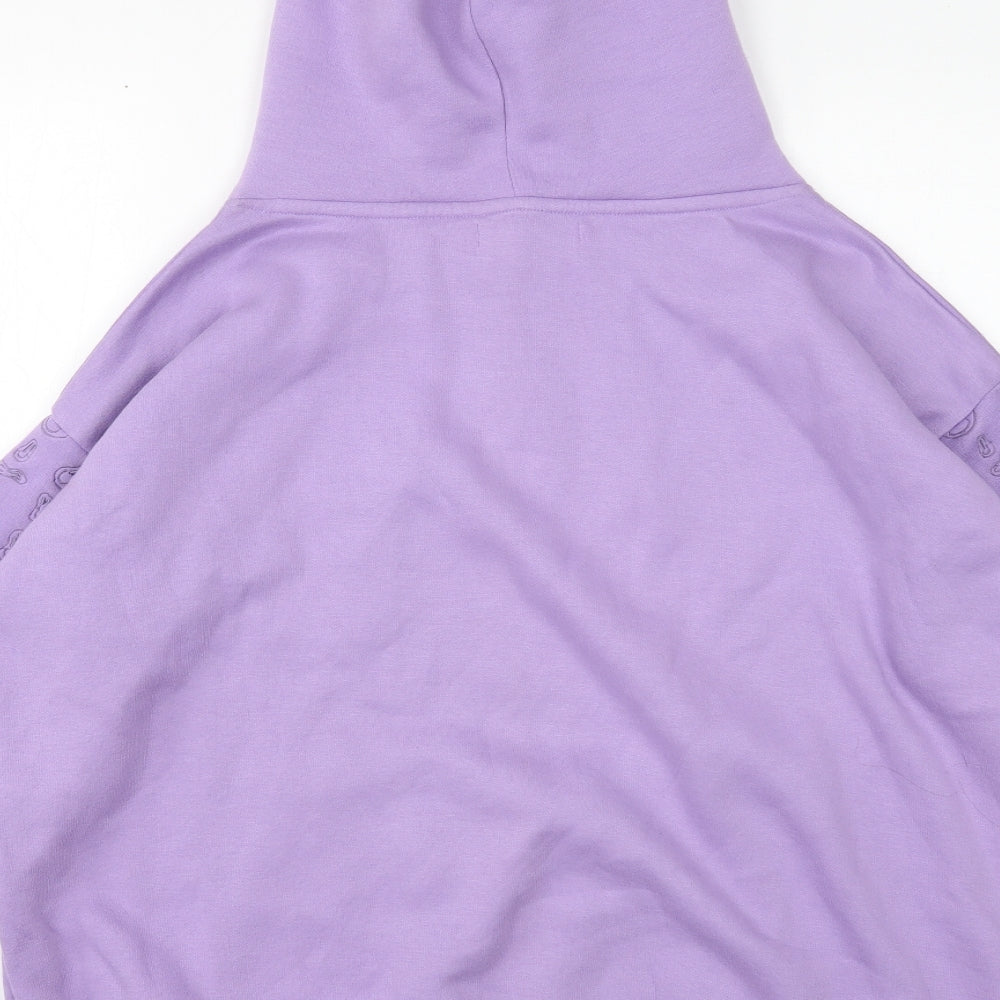 Daisy Street Womens Purple Cotton Pullover Hoodie Size 10 Pullover