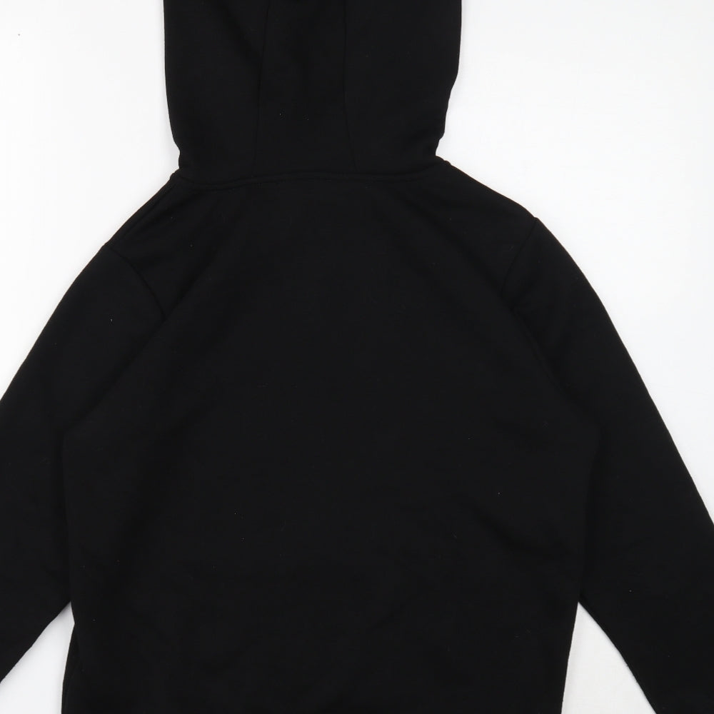 Primark Womens Black Polyester Full Zip Hoodie Size 12 Zip