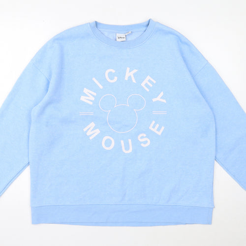 Primark Womens Blue Polyester Pullover Sweatshirt Size 12 Pullover - Mickey Mouse