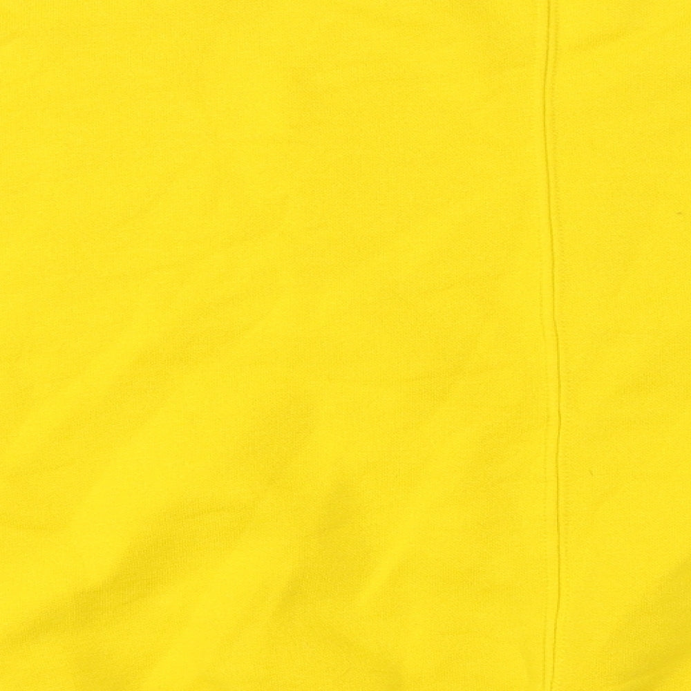TU Womens Yellow Cotton Pullover Sweatshirt Size L Pullover