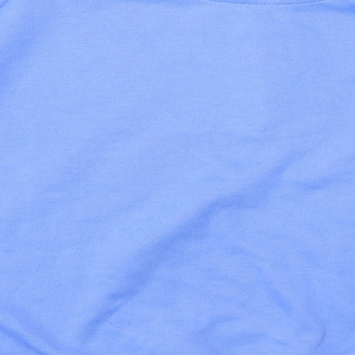 Chase Womens Blue Polyester Pullover Sweatshirt Size 14 Button