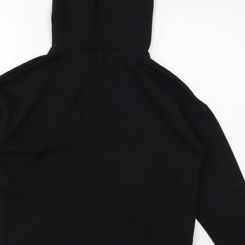 Missguided Womens Black Cotton Pullover Hoodie Size 8 Pullover