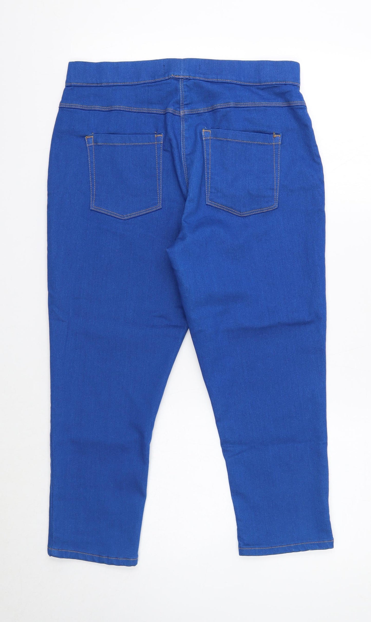 George Womens Blue Cotton Jegging Jeans Size 14 Regular
