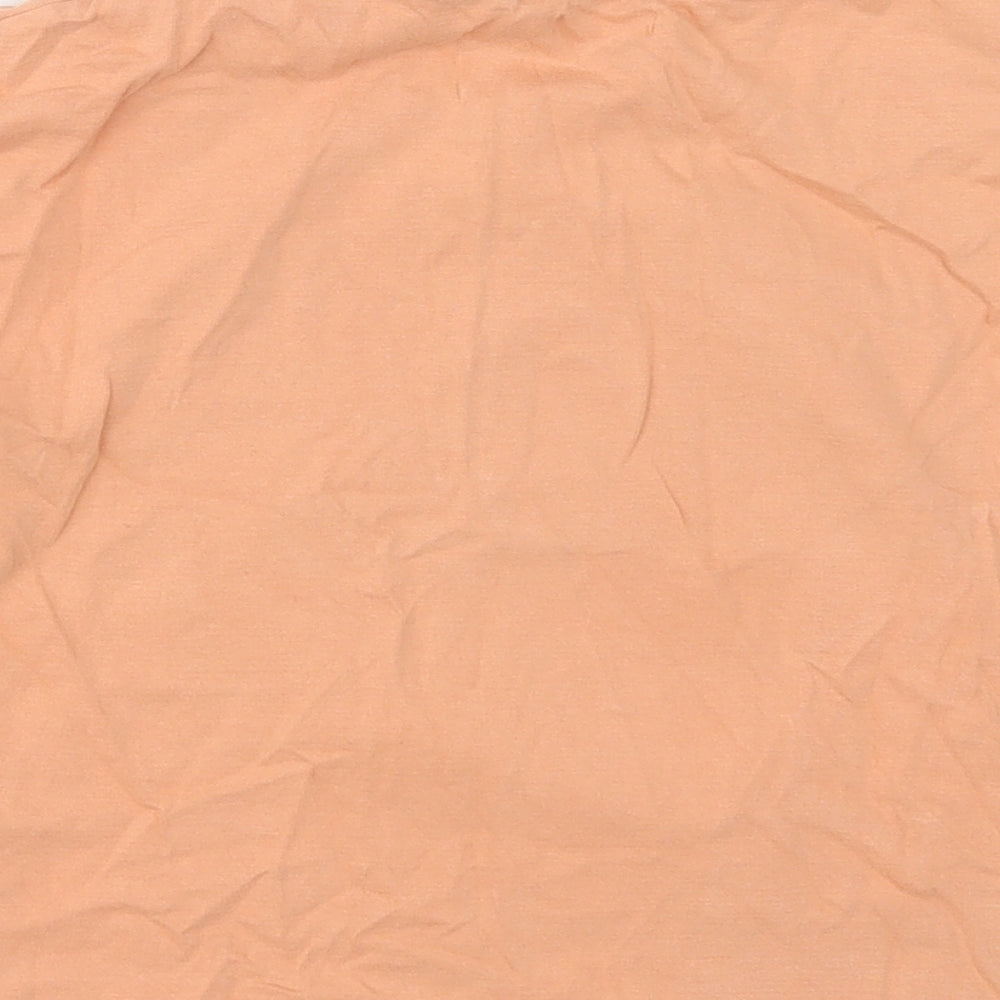 NEXT Girls Orange Cotton Basic T-Shirt Size 5 Years Round Neck Pullover - Sunshine State of Mind