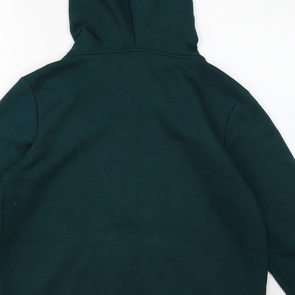 Papaya Womens Green Polyester Full Zip Hoodie Size M Zip