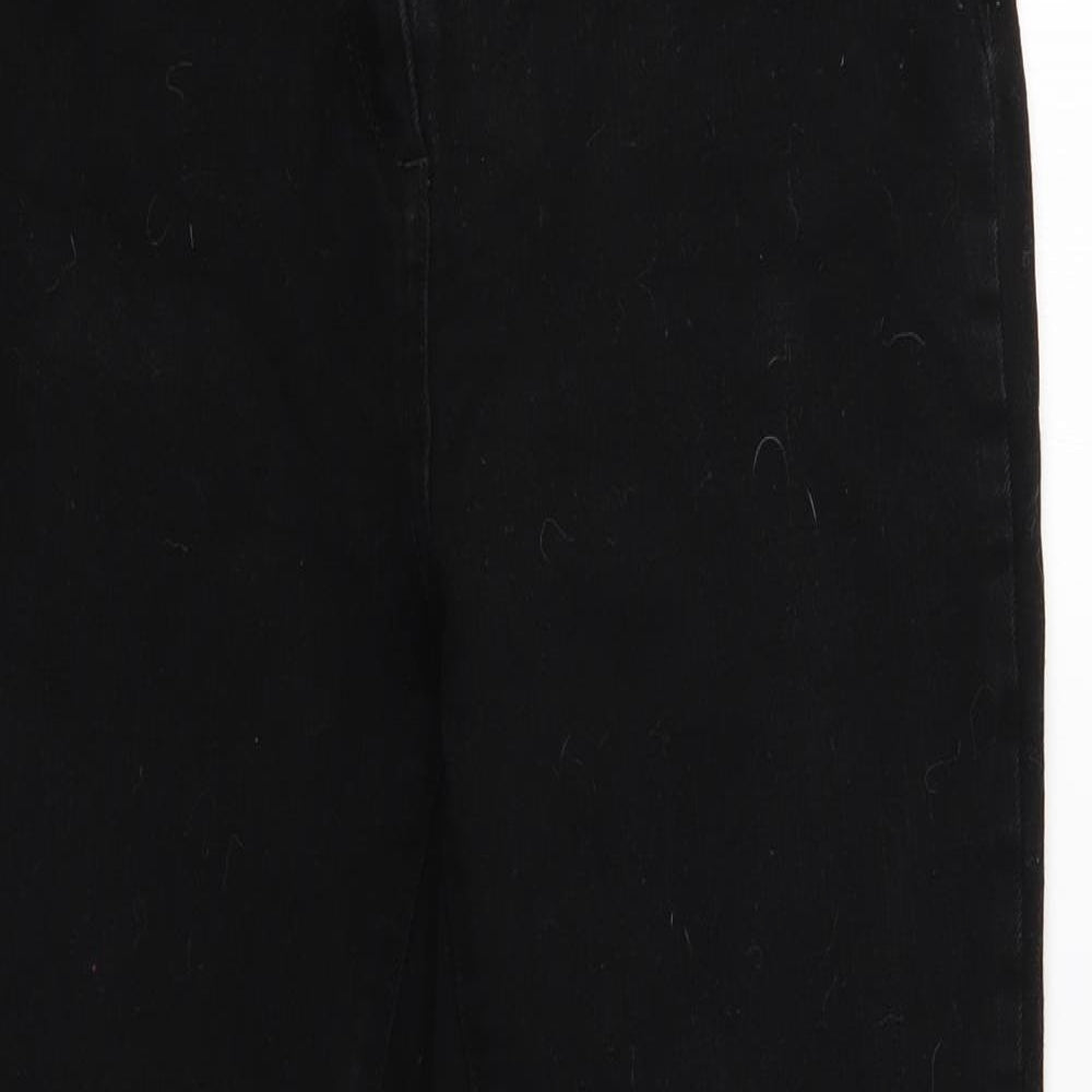NEXT Womens Black Cotton Jegging Jeans Size 14 Regular Zip