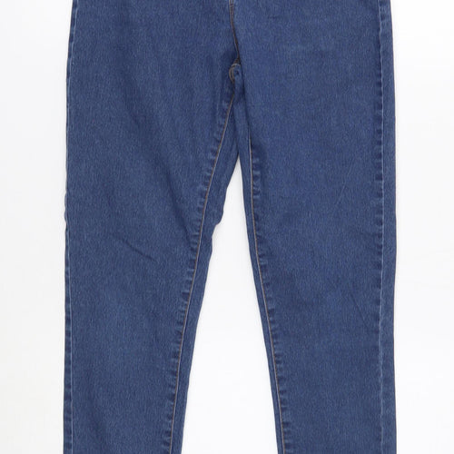 Denim & Co. Womens Blue Cotton Jegging Jeans Size 10 Regular Zip