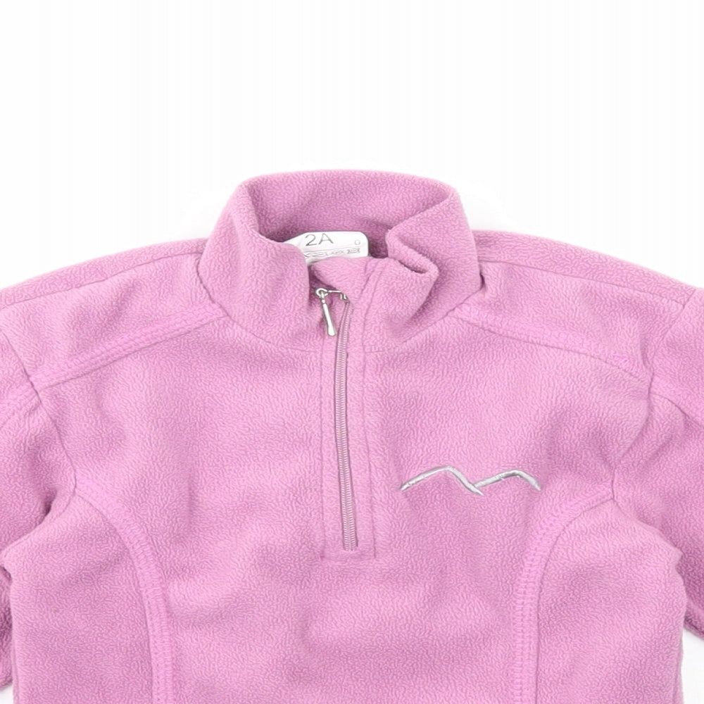 Comptoir des Montagnes Girls Purple Polyester Pullover Sweatshirt Size 2 Years Pullover