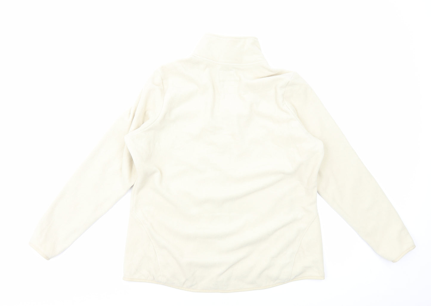 Marks and Spencer Womens Ivory Jacket Size 18 Zip