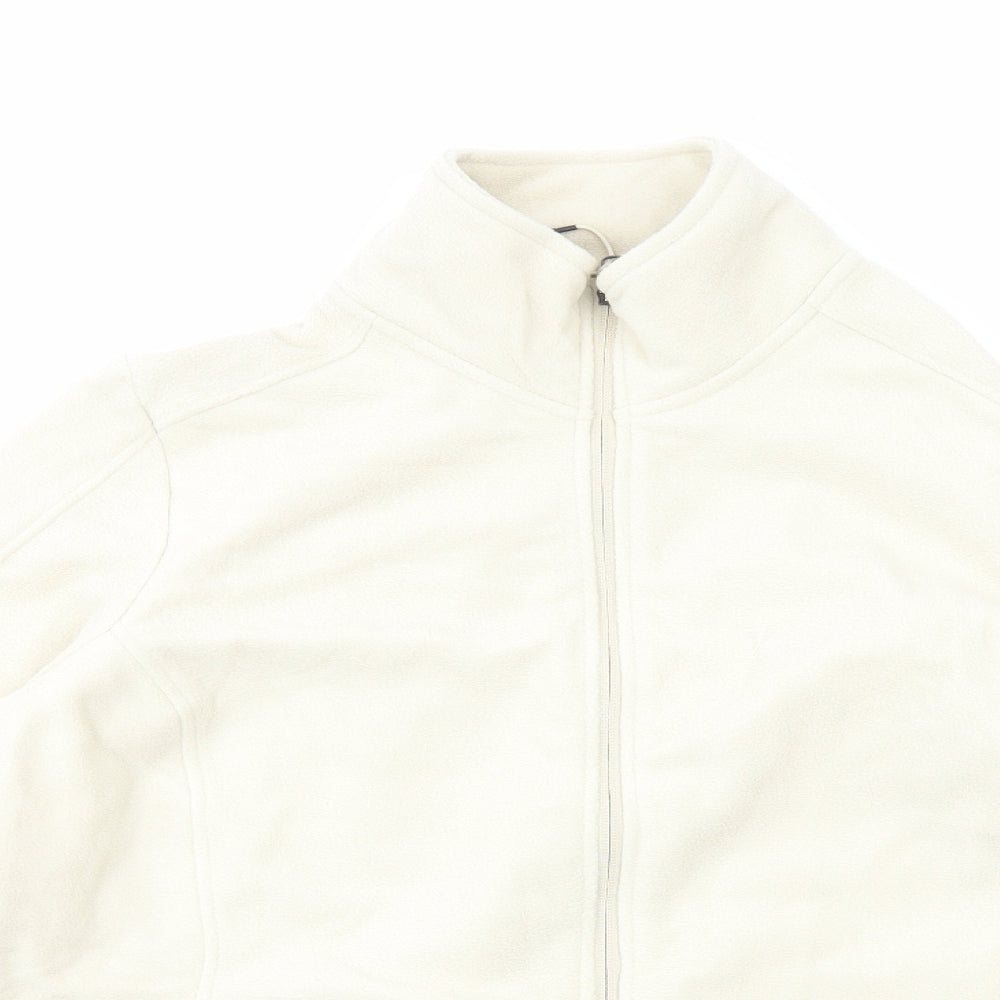 Marks and Spencer Womens Ivory Jacket Size 18 Zip