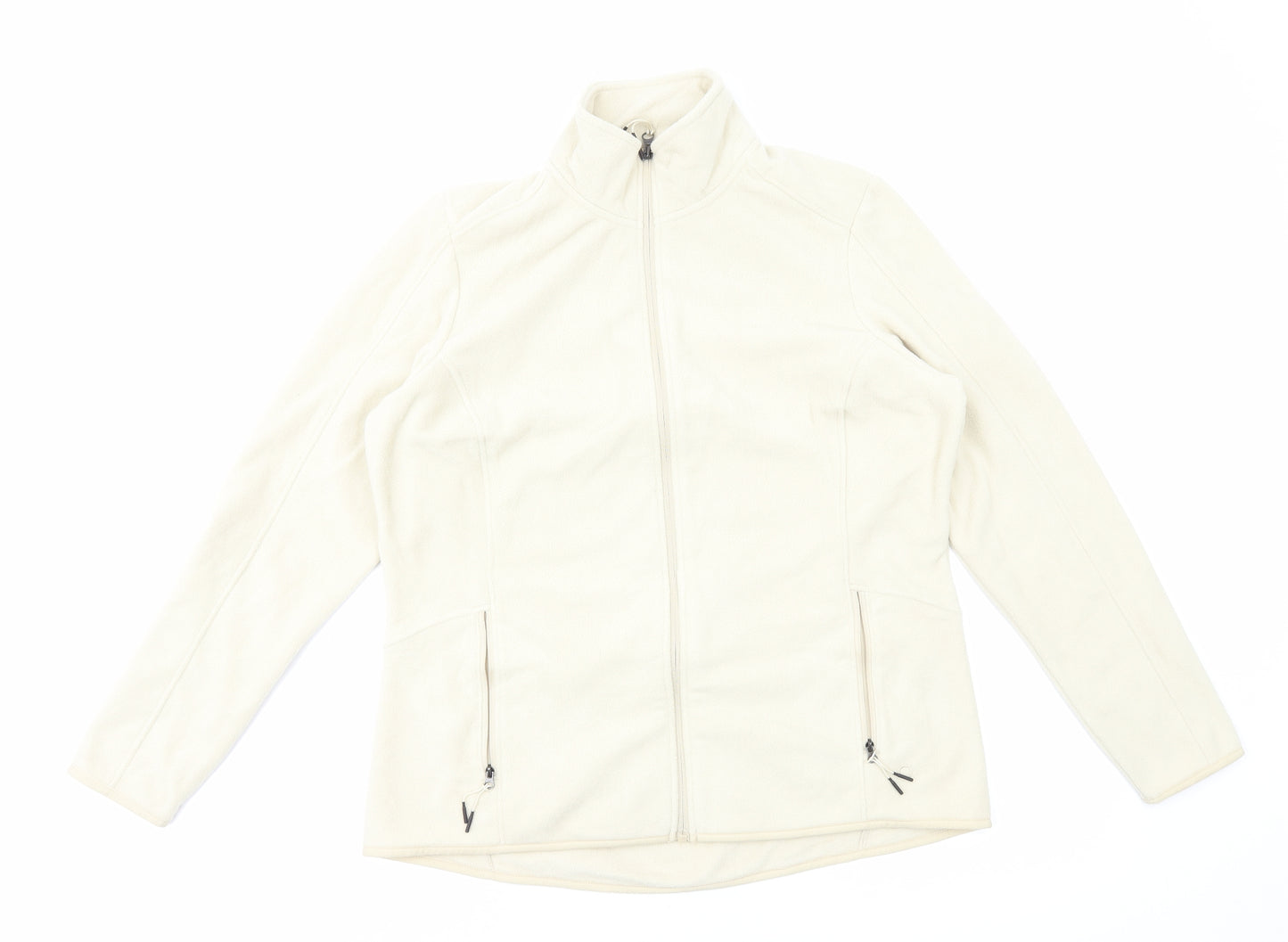 Marks and Spencer Womens Ivory Jacket Size 16 Zip