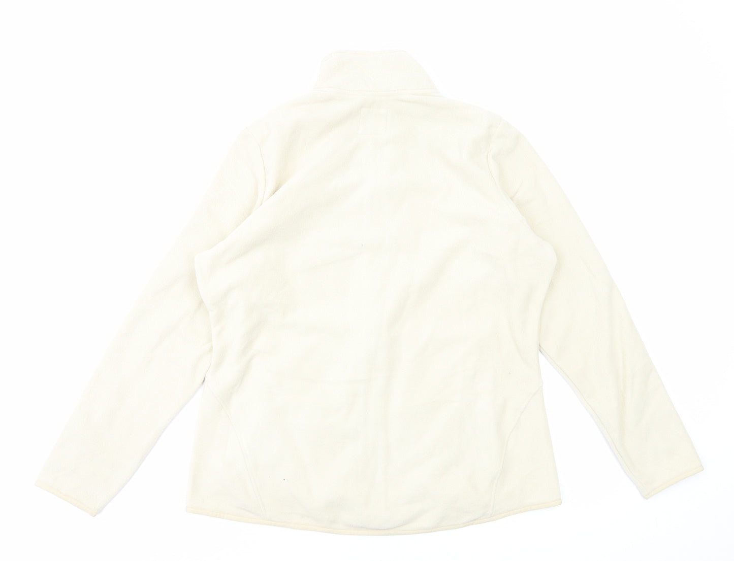 Marks and Spencer Womens Ivory Jacket Size 16 Zip