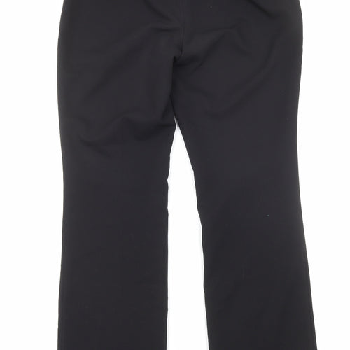 Dorothy Perkins Womens Black Viscose Dress Pants Trousers Size 10 Regular Zip