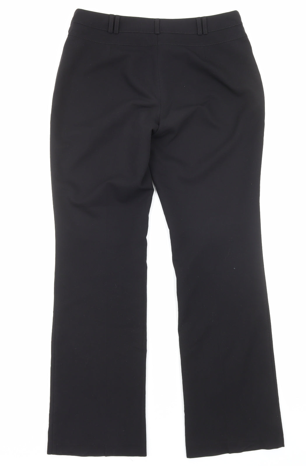 Dorothy Perkins Womens Black Viscose Dress Pants Trousers Size 10 Regular Zip
