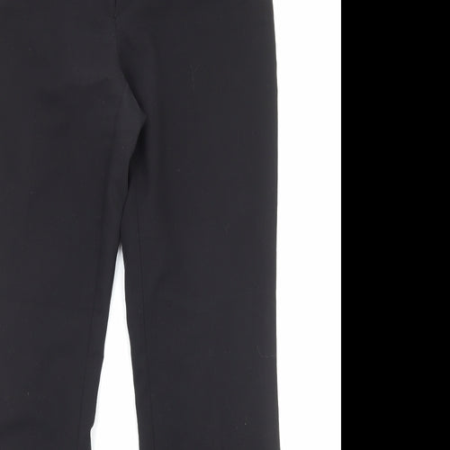 Dorothy Perkins Womens Black Viscose Dress Pants Trousers Size 10 Regular Zip