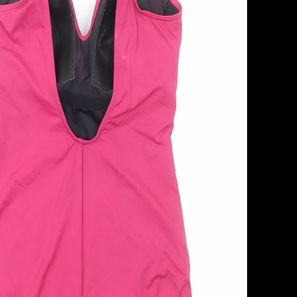 Basmar Womens Pink Polyamide One Piece Size 20