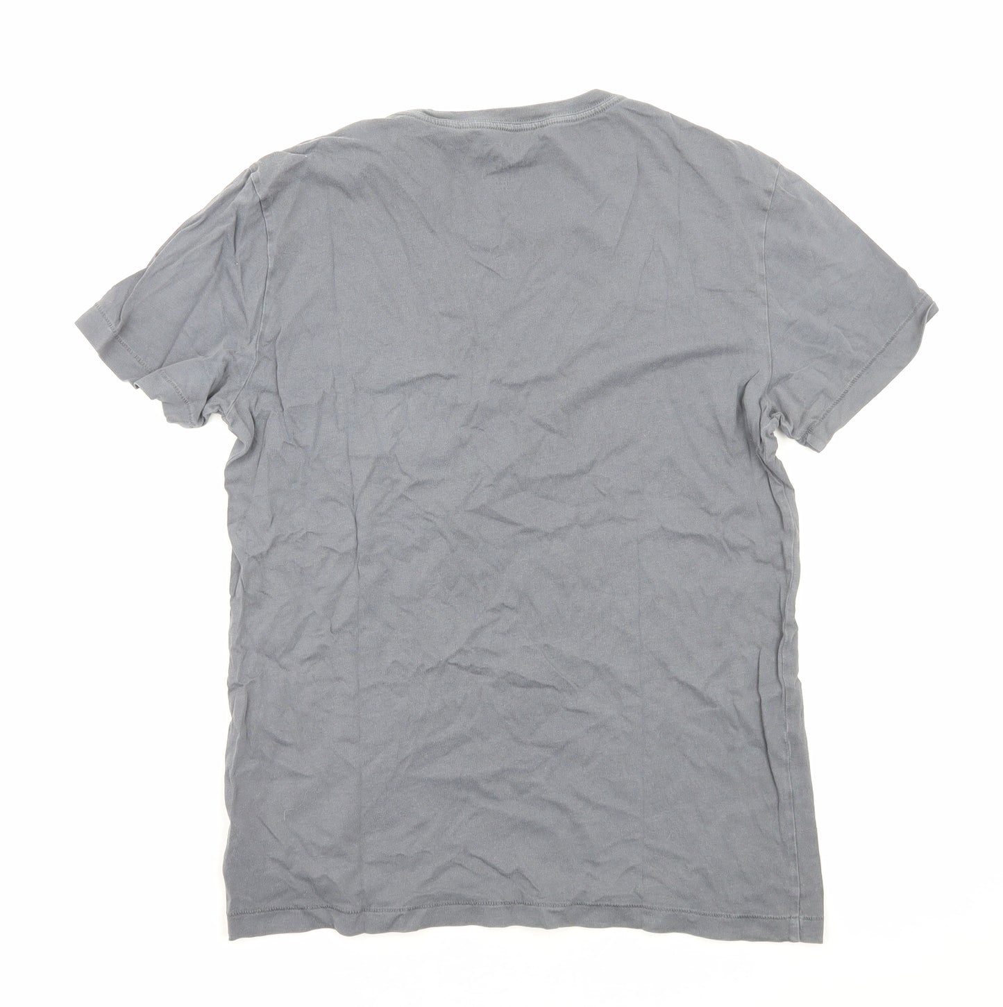 Gap Mens Grey Cotton T-Shirt Size XS Round Neck