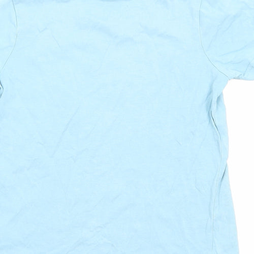George Boys Blue Cotton Basic T-Shirt Size 5-6 Years Round Neck Pullover - Ice Lolly