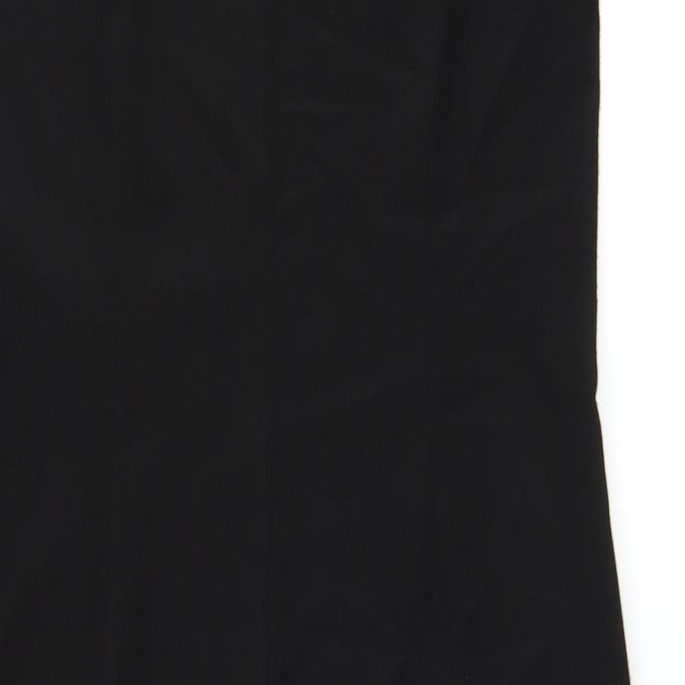 Wallis Womens Black Polyester Jumpsuit One-Piece Size 12 Zip