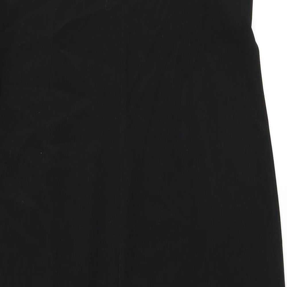 Wallis Womens Black Polyester Jumpsuit One-Piece Size 12 Zip