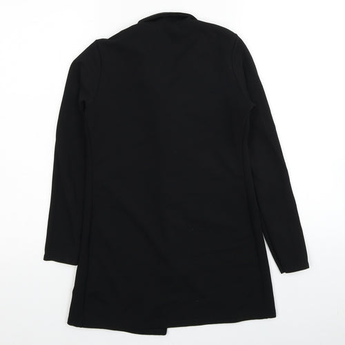 PRETTYLITTLETHING Womens Black Jacket Coatigan Size 8