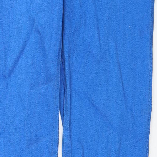 TU Womens Blue Cotton Skinny Jeans Size 8 Regular Zip