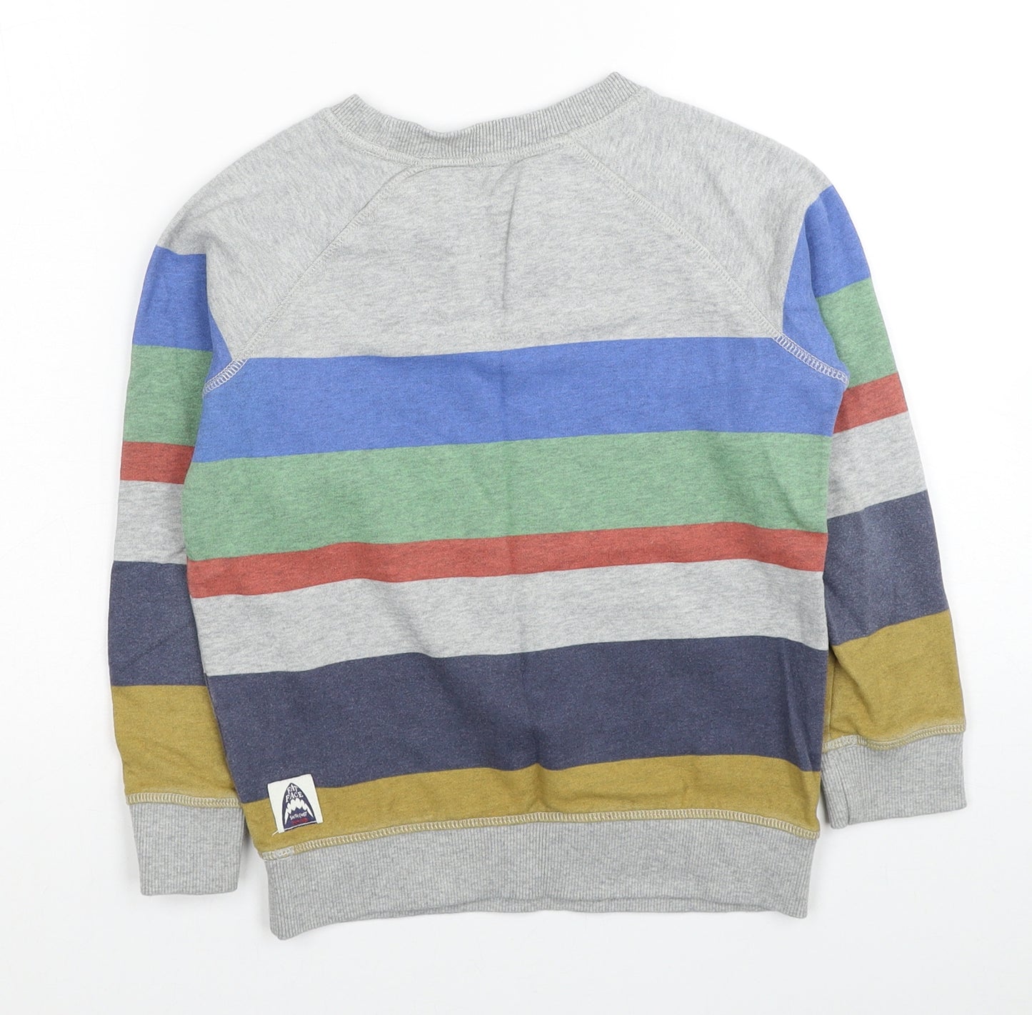 Fat Face Boys Multicoloured Striped Cotton Pullover Sweatshirt Size 6-7 Years Pullover