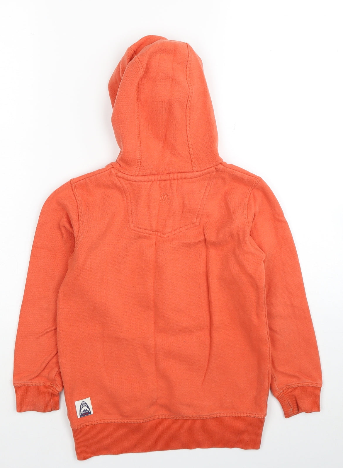 Fat Face Boys Orange Cotton Pullover Hoodie Size 6-7 Years Pullover - Wave Rider