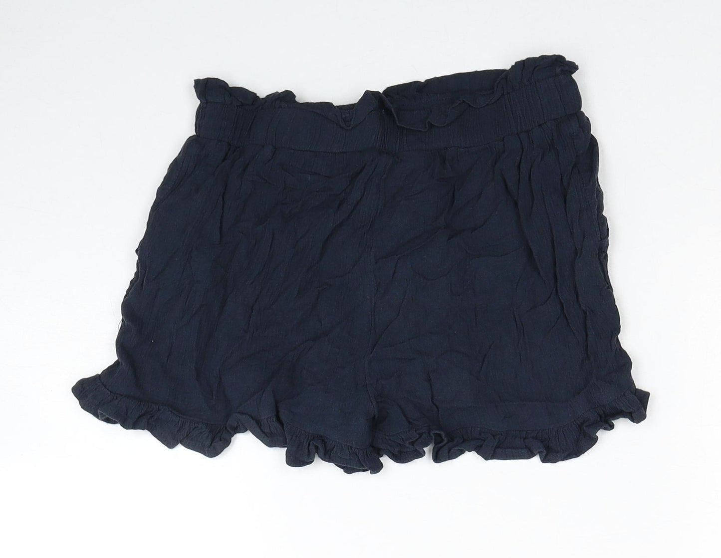 TU Girls Blue Viscose Culotte Shorts Size 8 Years Regular