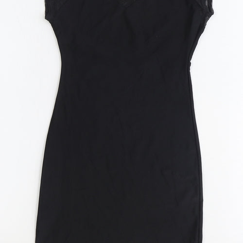 American Apparel Womens Black Polyester A-Line Size XS Round Neck Pullover - Size XS/S