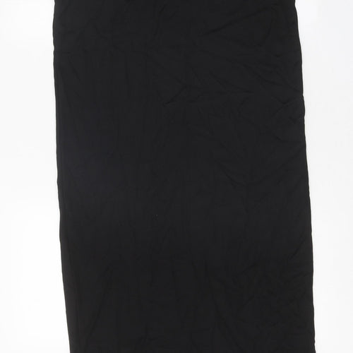 Limited Edition Womens Black Viscose Tank Dress Size 10 Round Neck Pullover