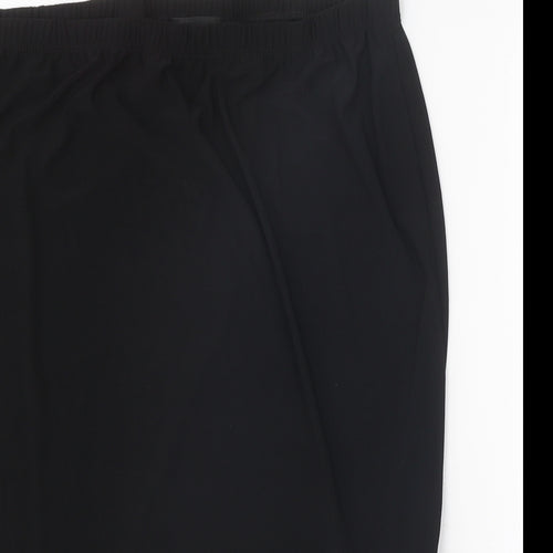 Antthony Womens Black Polyester Trumpet Skirt Size XL