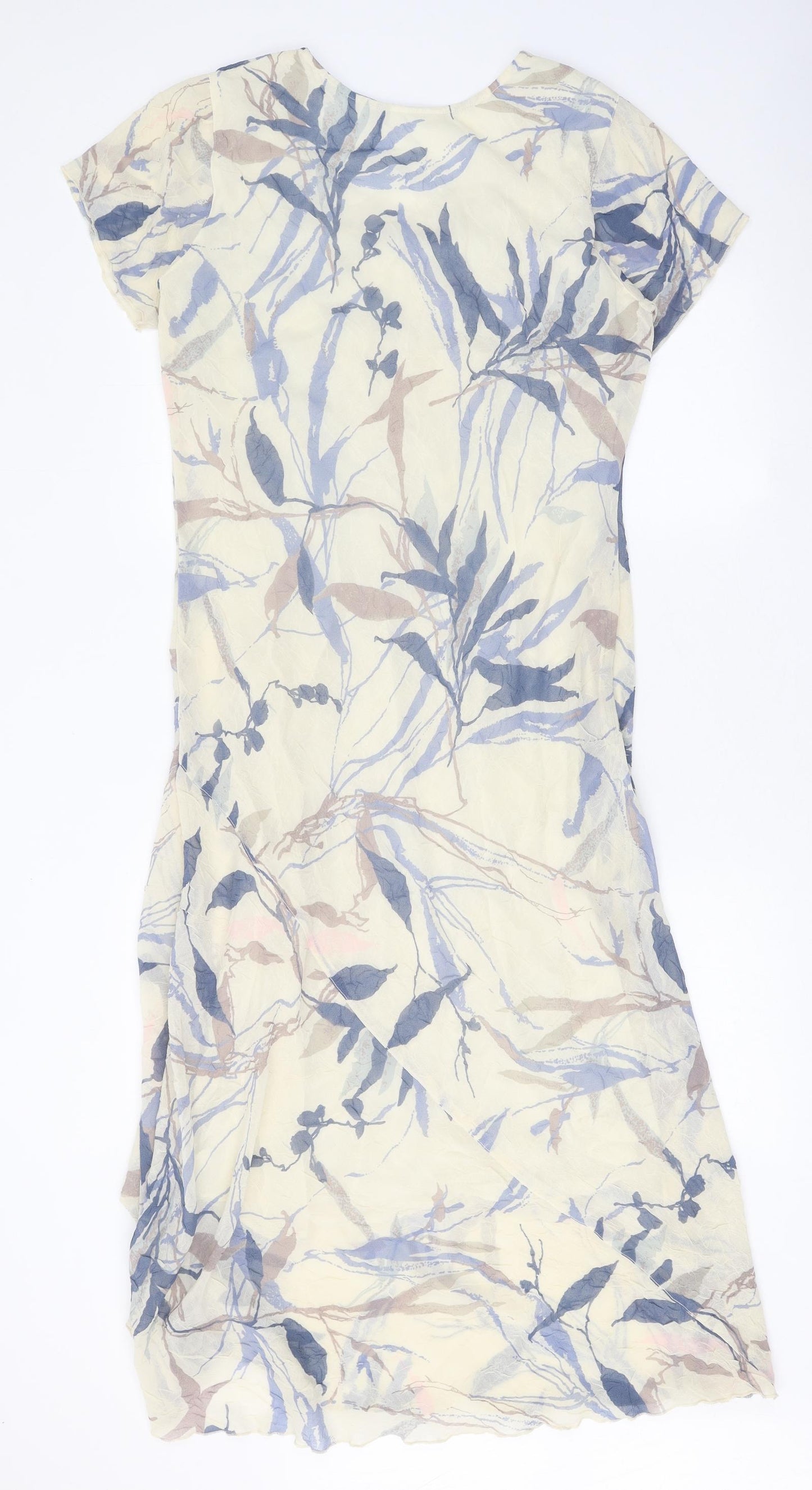 Adini Womens Multicoloured Floral Polyester Bodycon Size M Round Neck Pullover