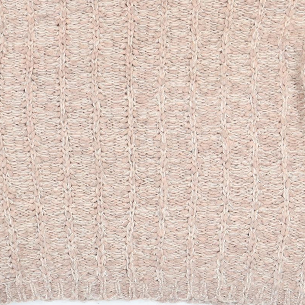 Marks and Spencer Womens Pink Round Neck Acrylic Pullover Jumper Size 14
