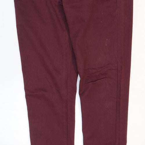 Lotties Lores Womens Purple Cotton Skinny Jeans Size 12 Regular Button