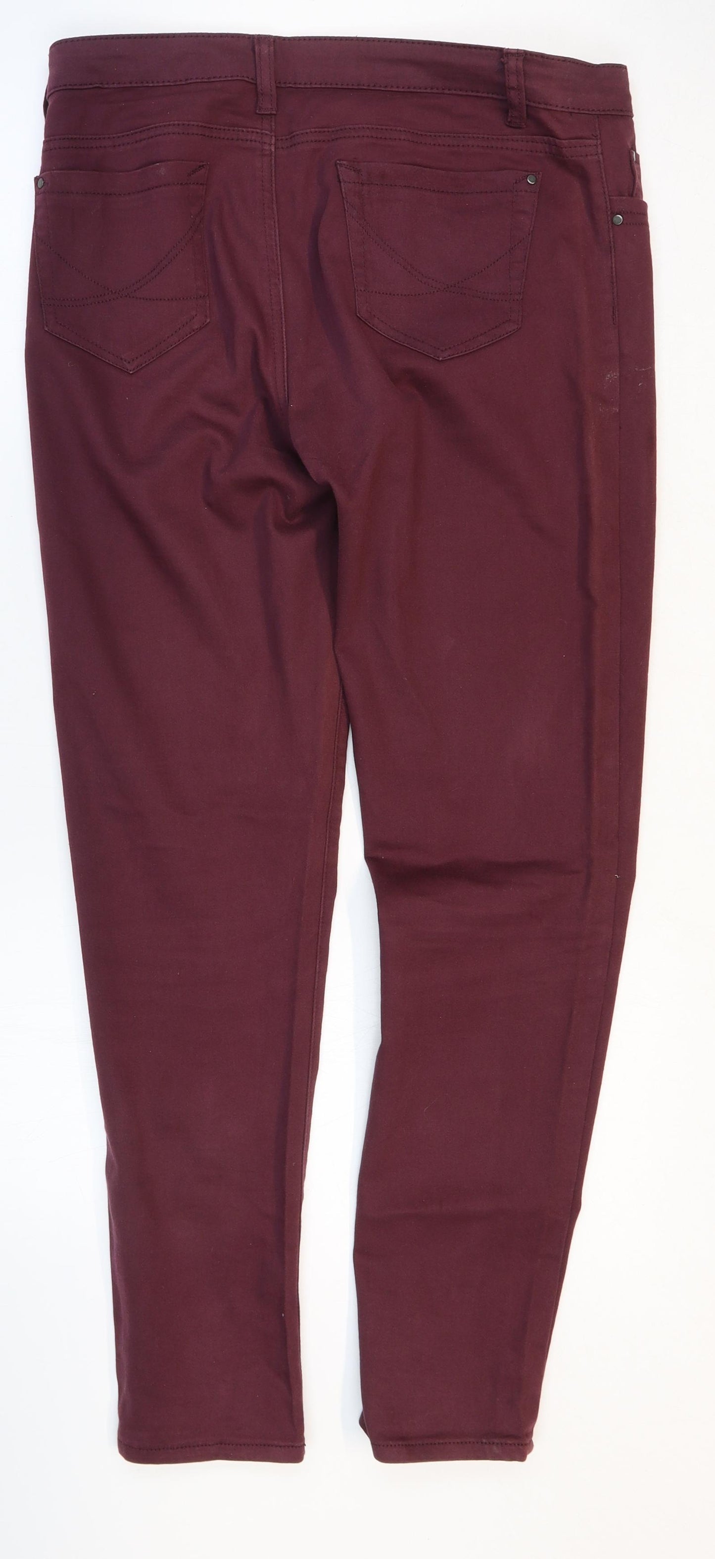 Lotties Lores Womens Purple Cotton Skinny Jeans Size 12 Regular Button