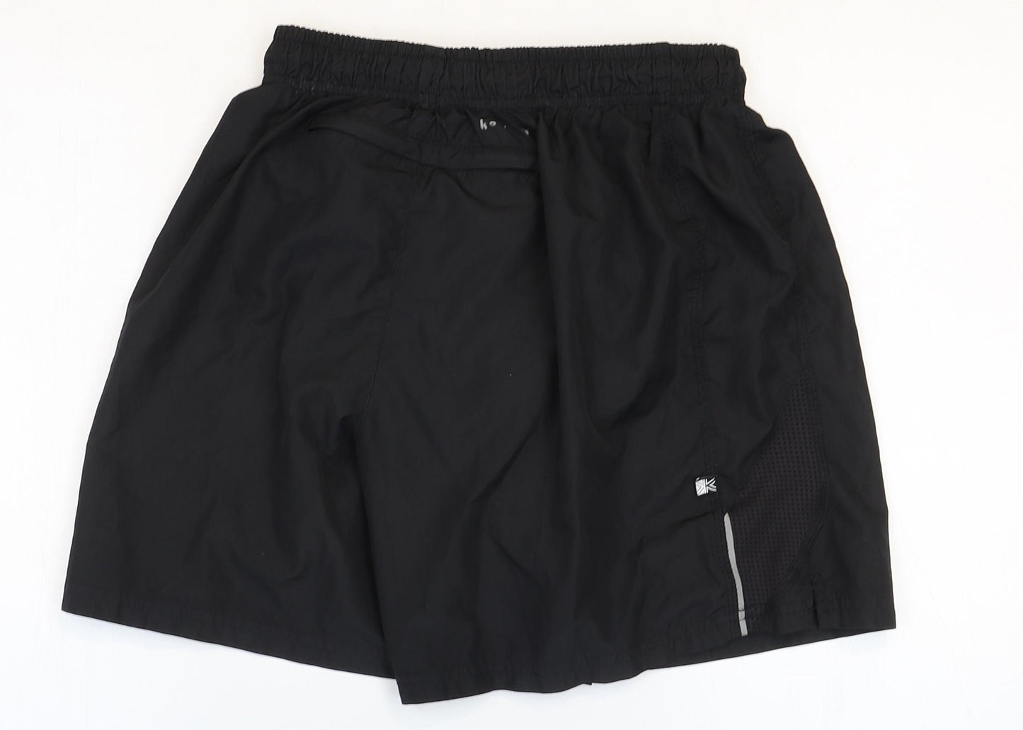 Karrimor Mens Black Polyester Sweat Shorts Size M Regular Tie