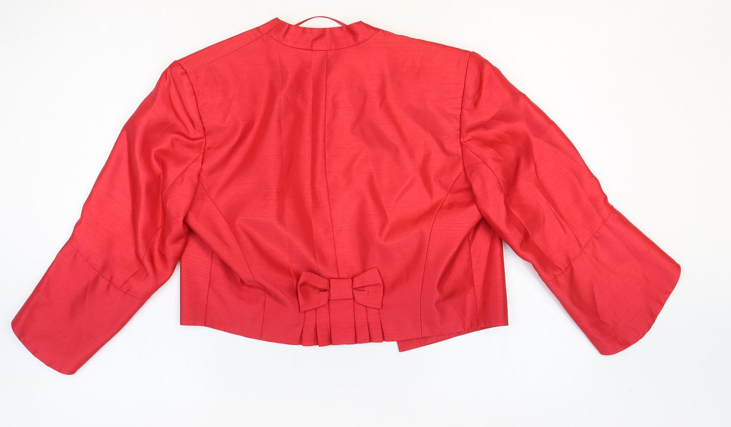 Roman Originals Womens Red Polyester Jacket Blazer Size 12