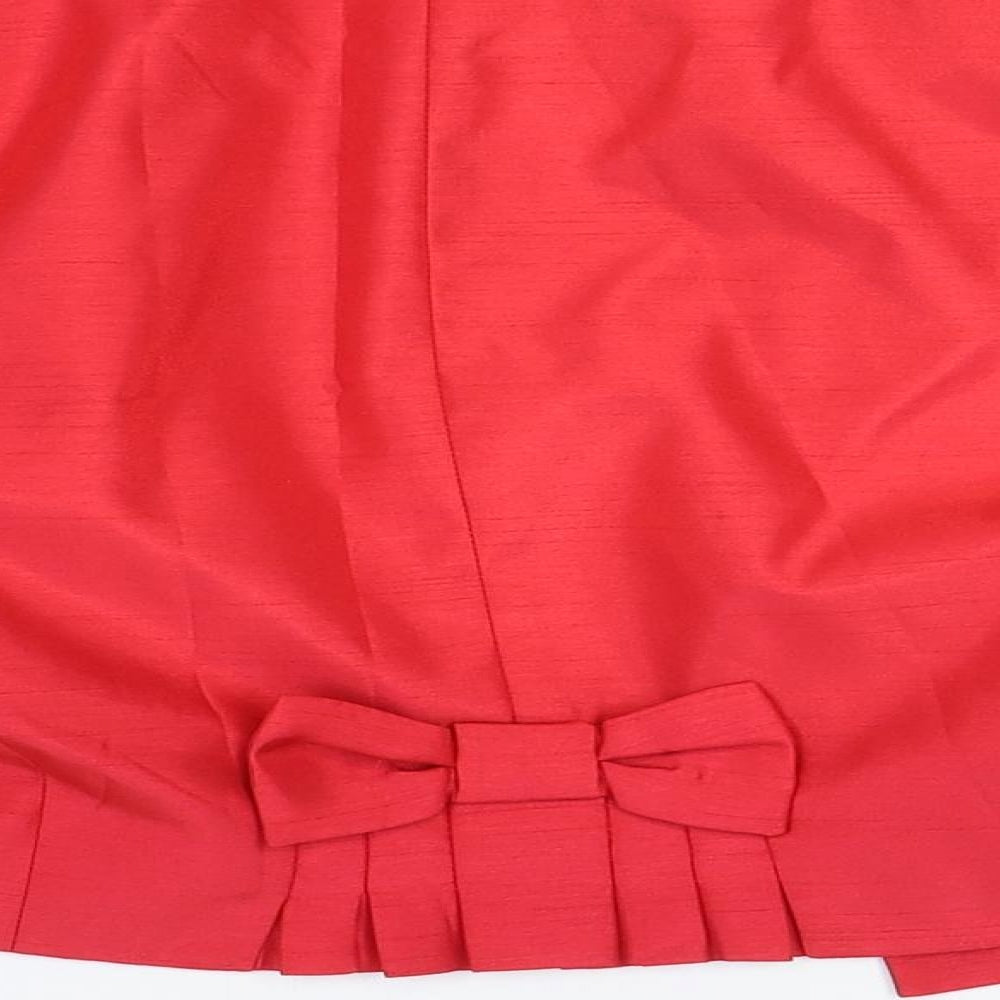 Roman Originals Womens Red Polyester Jacket Blazer Size 12