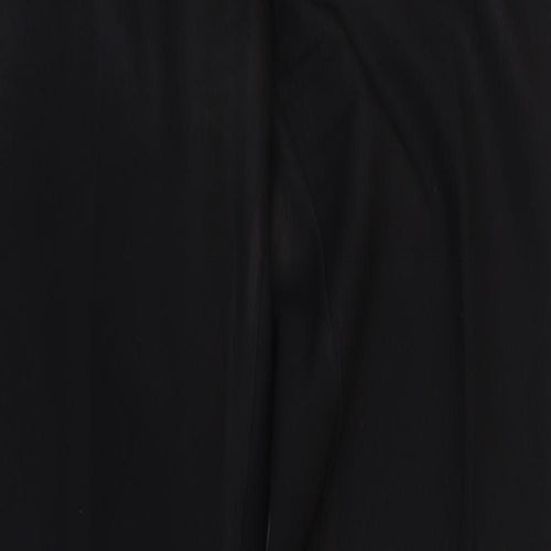 George Womens Black Polyester Dress Pants Trousers Size 10 Regular Zip